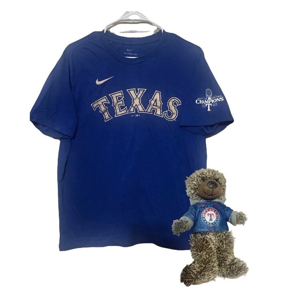 Nike Texas Rangers Shirt #2 Semien MLB Baseball Men’s L World Series + Bonus